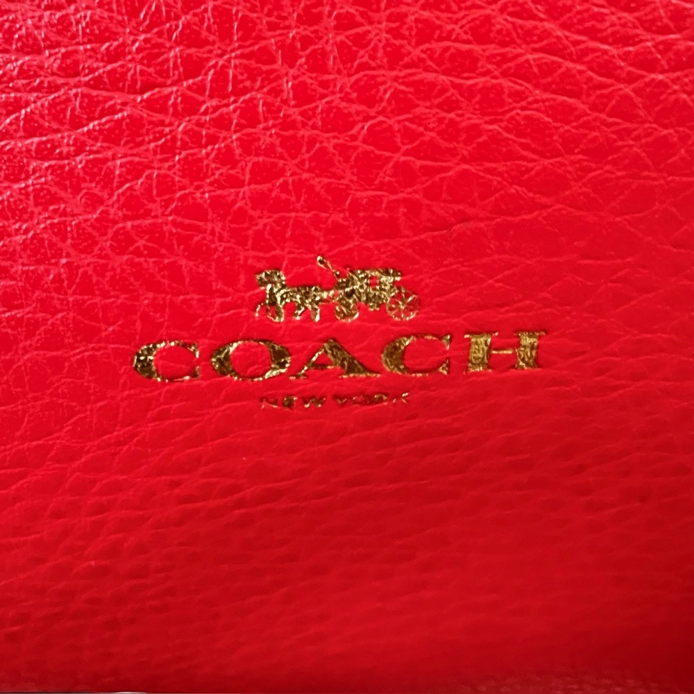 Coach Derby Large Tote Bag Red - Picture 5 of 16